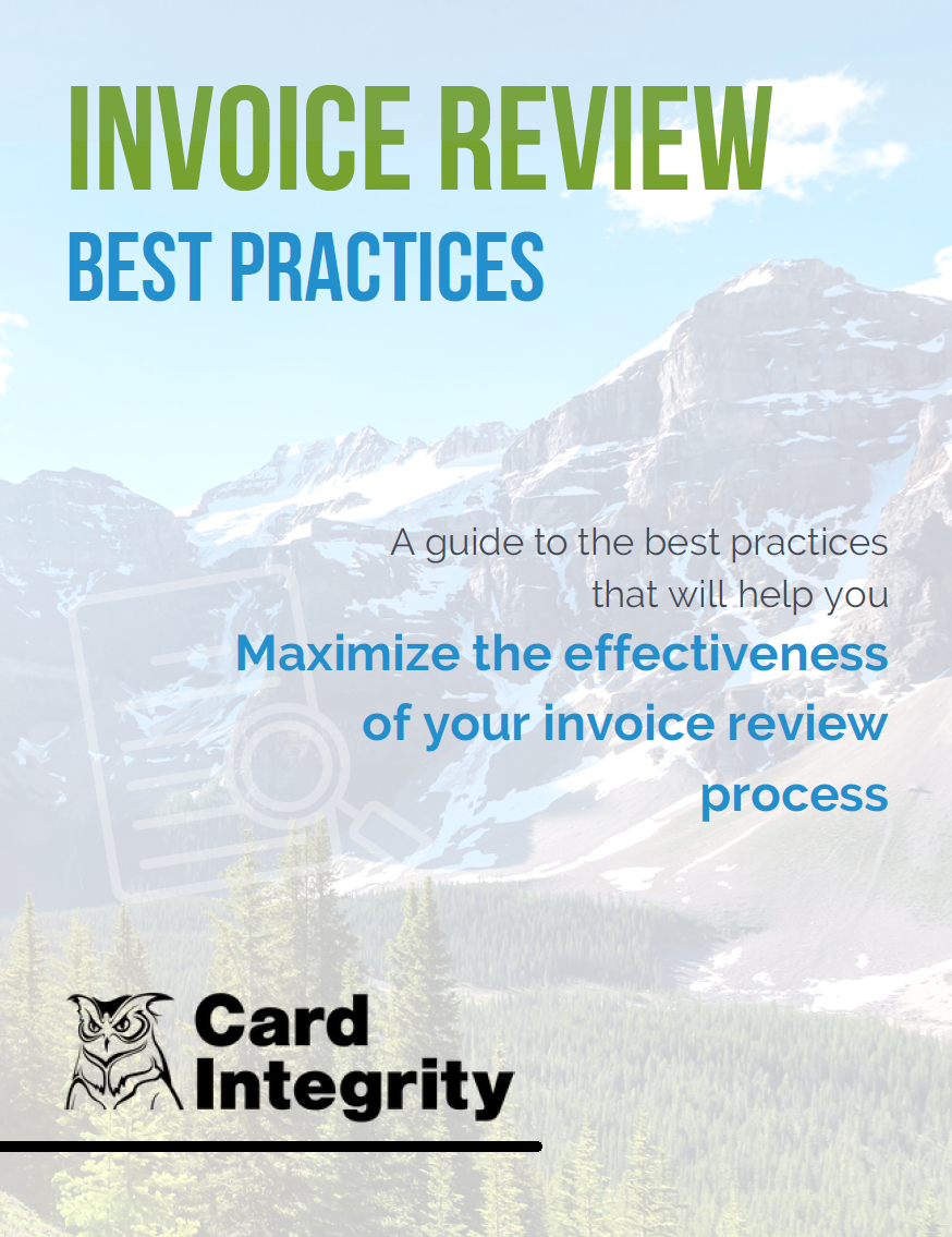 "Invoice Review" eGuide front cover.