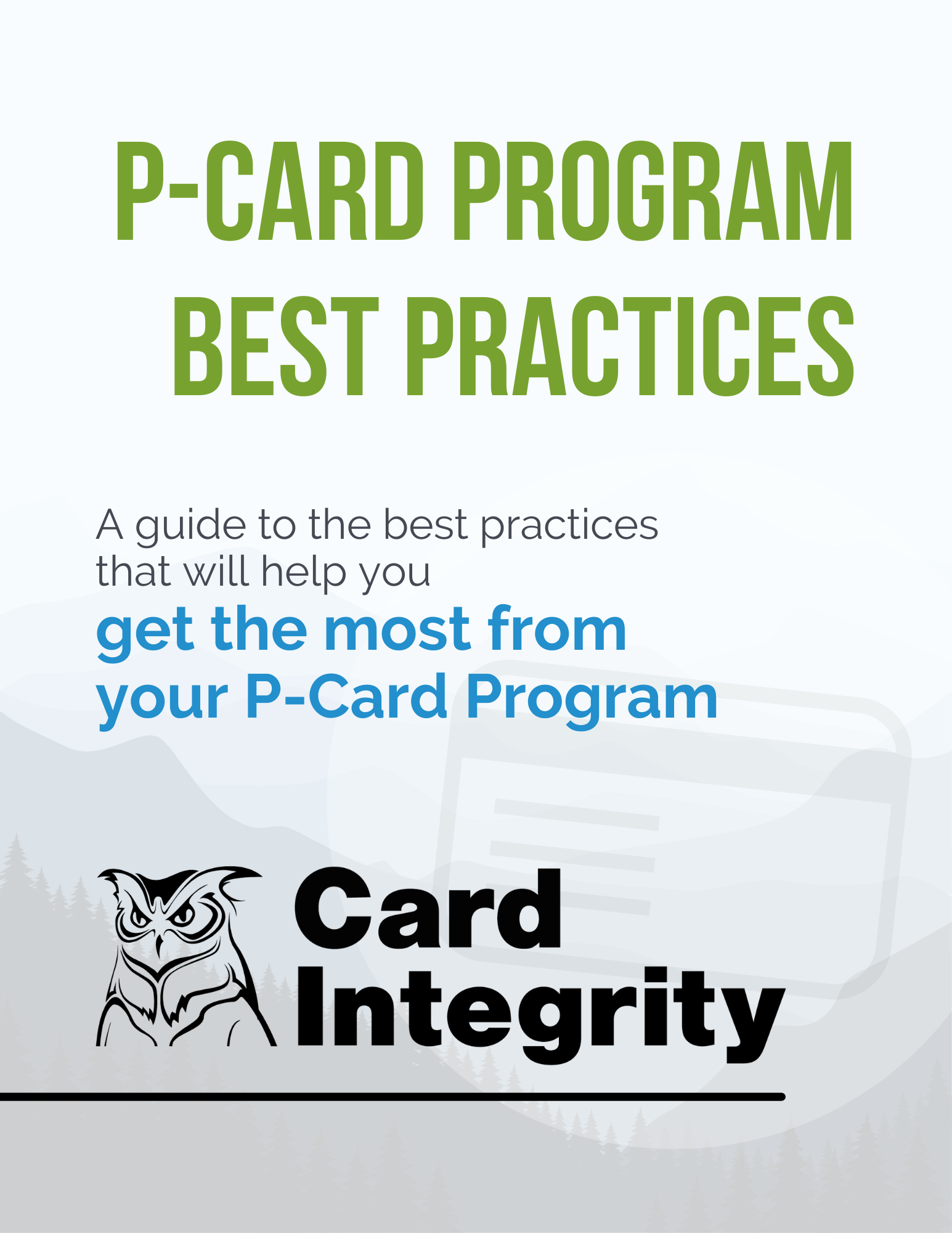 "P-Card Program Best Practices" eGuide front cover