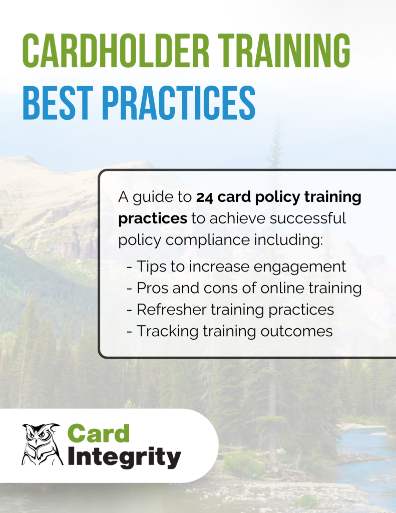 Cardholder Training Best Practices eGuide